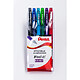 PENTEL Pochette de 6 Stylos bille à capuchon IFeel-it! BX487 : 1 Noir, 1 x Bleu, 1 x Bleu Ciel, 1 x Vert, 1 x Violet, 1 x Rouge Stylo à bille