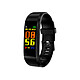 Blaupunkt - Bracelet connecté multi-sports contrôle de température - BLP5215-133-T - Noir Montre connecté Blaupunkt Bluetooth, étanche IP67 notifications appels SMS podomètre moniteur de sommeil cardio calories brulées ....