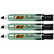 BIC Marqueur Permanent MARKING ONYX 1591 MAXI Pointe Biseau 2,7 à 6,2 mm Noir x 3 Marqueur permanent