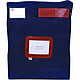 ALBA Pochette navette bleue grand modèle en PVC à soufflets 40x50x5cm Pochette navette