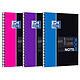 OXFORD Cahier Spirales B5 (17 x 25cm) 160 P Réglure Lignée 7 mm Couv PP Couleur Aléatoire Bloc détachable