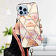 Avis Avizar Coque Apple iPhone 13 Pro Max Motif géométrique avec Cordon Amovible rose gold