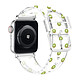 Avizar Bracelet pour Apple Watch 41mm / 40mm / 38 mm Souple Transparent à Motif Kiwi - Un bracelet conçu pour Apple Watch Series 9, 8 et 7 41mm / Series SE 2022, SE, 6, 5, et 4 40mm / Series 3, 2 et 1 38mm