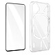 Avizar Coque pour Nothing Phone 1 Silicone Souple et Film Verre Trempé 9H  transparent contour noir Pack de protection intégrale 360° spécialement conçu pour Nothing Phone 1