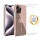 Evetane Coque iPhone 16 Pro Antichoc Silicone + 2 Vitres en verre trempe Protection ecran Coque iPhone 16 Pro Antichoc Silicone + 2 Vitres en verre trempe Protection ecran