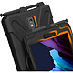 Avizar Coque Samsung Tab Active 3 & Active 5 Poignée Rotative Béquille Bandoulière Noir pas cher