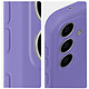 Avizar Coque pour Samsung Galaxy S23 FE Semi-rigide Soft-touch Fast Cover Violet pas cher