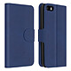 Avizar Étui portefeuille iPhone 5 / 5S / SE protection intégrale - Bleu Clapet portefeuille pour ranger facilement vos cartes, tickets, billets