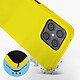 Avis Avizar Coque pour Honor X8 Silicone Semi-rigide Finition Soft-touch Fine  Jaune