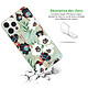 Avis LaCoqueFrançaise Coque iPhone 12/12 Pro silicone transparente Motif Fleurs vert d'eau ultra resistant