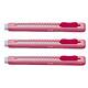 PENTEL Stylo gomme CLIC ERASER, Corps Rose x 3 Gomme