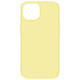 Avizar Coque pour iPhone 15 Silicone Premium Semi rigide Finition Mate Douce  Jaune - Coque série Fast Premium, conçue avec un mélange de polycarbonate et de silicone, pour votre Apple iPhone 15