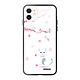 Evetane Coque iPhone 12 Mini Coque Soft Touch Glossy Chat et Fleurs Design Coque iPhone 12 Mini Coque Soft Touch Glossy Chat et Fleurs Design