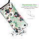 Avis LaCoqueFrançaise Coque cordon iPhone 7/8/ iPhone SE 2020 noir Dessin Fleurs vert d'eau