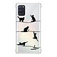 Evetane Coque Samsung Galaxy A21S anti-choc souple angles renforcés transparente Motif Chat Lignes Coque Samsung Galaxy A21S anti-choc souple angles renforcés transparente Chat Lignes