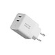 Native Union Chargeur Fast GaN PD 35W Blanc Chargeur mural pd35 avec double port USB-C