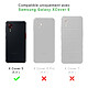 Evetane Coque Samsung Galaxy Xcover 5 Antichoc coins renforces Silicone + 2 Vitres en verre trempe Protection ecran pas cher