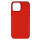 Avizar Coque pour iPhone 13 Compatible Magsafe Finition Soft-Touch Rouge Coque Rouge en Silicone, iPhone 13