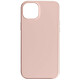 Avizar Coque pour iPhone 15 Plus Silicone Semi-rigide Finition Douce au Toucher Fine  Rose poudré - Coque de protection rose poudré, collection Fast Cover, spécialement conçue pour votre iPhone 15 Plus