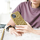 Avis Avizar Coque iPhone 13 Mini Design Paillettes Rigide Finition Relief Antidérapante Doré