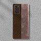 Avizar Coque Samsung Note 20 Rigide Finition Tissu Anti-traces Lavable marron pas cher