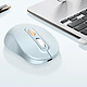 Avis LinQ Souris Sans Fil Bluetooth ou WiFi 2.4Ghz Précision et Confort Bleu Pâle