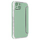 Avizar Etui pour iPhone 14 Clapet Magnétique avec Porte Carte  vert pâle Etui portefeuille de la collection Piano Book spécialement dédié à votre Apple iPhone 14