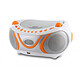 Metronic 477133 - Lecteur CD Juicy MP3 avec port USB, FM - blanc et orange Lecteur CD Juicy MP3 avec port USB, FM - blanc et orange