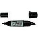 PILOT Marqueur permanent TWIN Marker Jumbo Pointe Biseau et Pointe Ogive Noir x 10 Marqueur permanent