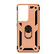 Avizar Coque Samsung Galaxy S21 Ultra Antichoc Bi-matière Bague Support Vidéo rose gold - Coque de protection spécialement conçue pour Samsung Galaxy S21 Ultra.