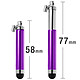 Avis Avizar Stylet Retractable Violet pour écran Tactile - Attache Jack 3.5 mm