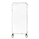 Avizar Coque iPhone 6 et 6S Anneau personnalisable avec bijou/Chaîne - Transparent Design transparent idéal pour mettre en valeurs votre smartphone