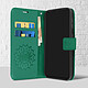 Avis Avizar Étui pour Samsung Galaxy S21 Ultra Portefeuille Support Vidéo Motif Mandala Fleur Vert