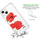 Avis Evetane Coque iPhone 13 Mini anti-choc souple angles renforcés transparente Motif Coquelicot