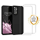 Evetane Coque Redmi Note 11 Silicone liquide Noire + 2 Vitres en Verre trempe Protection ecran Antichocs Coque Redmi Note 11 Silicone liquide Noire + 2 Vitres en Verre trempe Protection ecran Antichocs