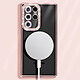 Avizar Coque Diamant pour Samsung Galaxy S22 Ultra MagSafe Contour Strass Rose Champagne pas cher