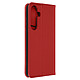 Avizar Housse pour Samsung Galaxy S24 Plus Cuir Véritable Porte-carte Rouge Étui folio rouge de la collection Prestige, conçu pour protéger votre Samsung Galaxy S24 Plus dans son intégralité