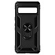 Avizar Coque pour Google Pixel 7 Ultra Rigide Bague Support  noir Coque de protection bi-matière spécifiquement conçu pour le Google Pixel 7