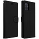 Avizar Housse Samsung Galaxy A51 Étui Porte carte Support Vidéo et Dragonne noir - Housse de protection intégrale, spécialement conçue pour Samsung Galaxy A51