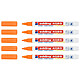 EDDING Marqueur craie liquide 4085 Orange fluOrescent 1-2 mm x 5 Marqueur craie