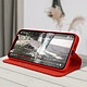 Acheter Avizar Housse Folio iPhone 12 Pro Max Portefeuille Fonction Support Vidéo rouge