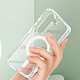 Avizar Coque MagSafe pour Samsung Galaxy S23 Plus Silicone gel Coins renforcés  Transparent pas cher