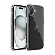 Evetane Coque iPhone 16 Antichoc Silicone + 2 Vitres en verre trempe Protection ecran pas cher