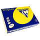 CLAIREFONTAINE Ramette 500 Feuilles Papier 80g A4 210x297 mm Certifié FSC jaune soleil x 5 Papier couleur