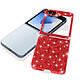 Avis Avizar Coque Paillette pour Samsung Z Flip 6 Dos Rigide Contour Souple Rouge