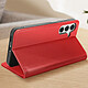 Acheter Avizar Housse pour Samsung Galaxy S24 Cuir Véritable Porte-carte Rouge