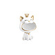 Avis TechKidz Décoration d'Intérieur Modèle King Cat au Sourire Large Blanc