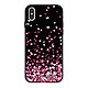 Evetane Coque iPhone X/ Xs Silicone Liquide Douce noir Confettis De Coeur Coque iPhone X/ Xs Silicone Liquide Douce noir Confettis De Coeur Ecriture Tendance et Design