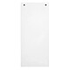 EXACOMPTA Paquet 100 fiches intercalaires horizontales unies perforées 105x240mm Blanc x 12 Intercalaire