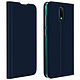 Dux Ducis Étui pour Nokia 2.3 Folio Effet Satiné Porte-carte Support Vidéo  Bleu Nuit - Protection intégrale spécialement conçue pour le Nokia 2.3, Dux Ducis